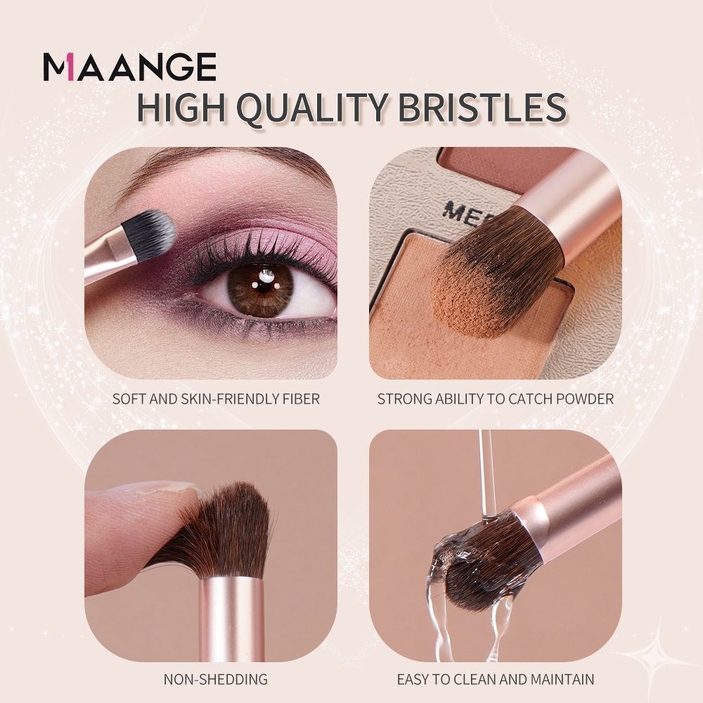 Cọ đánh phấn mắt MAANGE 2 đầu Cọ trang điểm chuyên nghiệp 5782