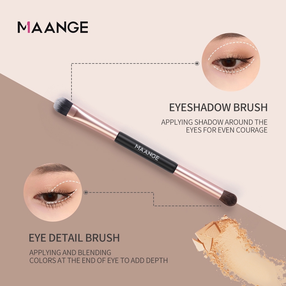 Cọ đánh phấn mắt MAANGE 2 đầu Cọ trang điểm chuyên nghiệp 5782