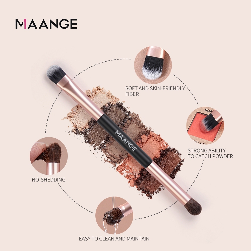 Cọ đánh phấn mắt MAANGE 2 đầu Cọ trang điểm chuyên nghiệp 5782