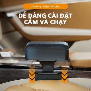 Hộp Tỳ Tay Ô Tô SEAMETAL Bọc Da Nhét Kẽ Ghế Tiện Dụng Cao Cấp Cho Mọi Dòng Xe Hơi (nhiều màu sắc)