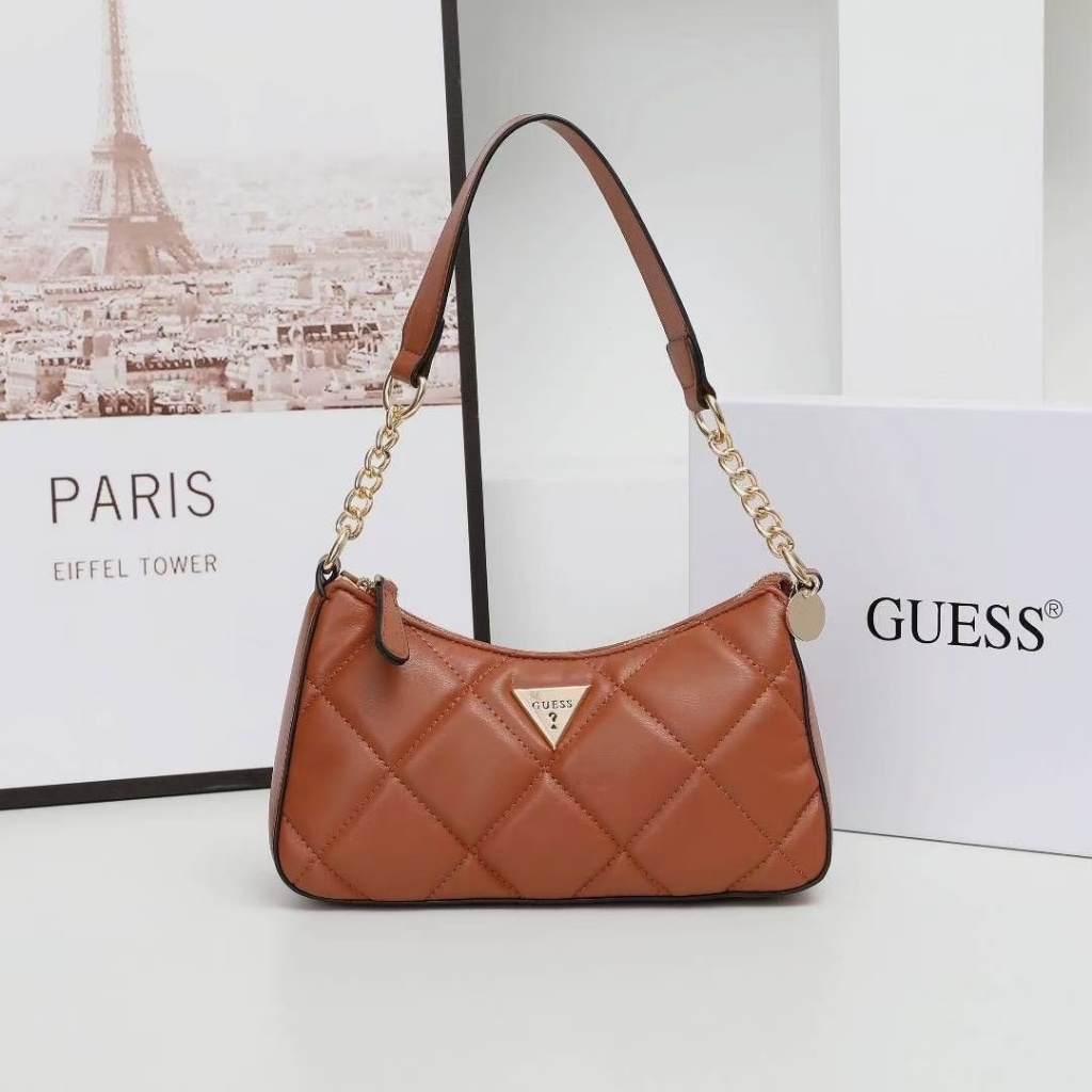 Túi đeo vai dây xích nữ GUESS Túi đeo vai họa tiết kim cương thời trang