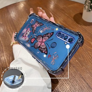 Ốp Lưng Cho Realme 5 5i 5s 6i c3 Vỏ Điện Thoại Silicon Chống Rơi Bốn Góc Mạ Điện Thẩm Mỹ Bướm Thiết Kế Mới Họa Tiết TPU Mềm
