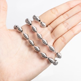 Phụ kiện trang sức chuỗi xoắn ốc ba chiều bằng thép không gỉ mới