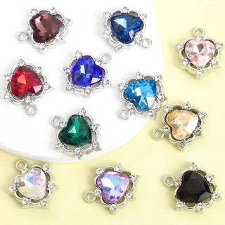10 Chiếc Tinh Tế Rỗng Đào Trái Tim Quyến Rũ Với Pha Lê Kim Cương Giả, Phong Cách Baroque Vòng Cổ Vòng Tay Bông Tai Gothic Tóc Đồ Trang Trí Quần Áo Trang Trí DIY Nhiều Màu Trái Tim Mặt Dây Chuyền