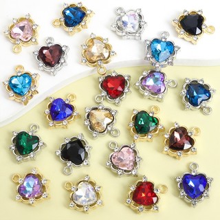 10 Chiếc Tinh Tế Rỗng Đào Trái Tim Quyến Rũ Với Pha Lê Kim Cương Giả, Phong Cách Baroque Vòng Cổ Vòng Tay Bông Tai Gothic Tóc Đồ Trang Trí Quần Áo Trang Trí DIY Nhiều Màu Trái Tim Mặt Dây Chuyền