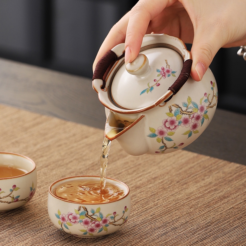 Ru Lò Mở Lát Cầm Tay Nồi Nắp Bát Trà Hộ Gia Đình Kung Fu Trà Bộ Trà Trà Hộ Gia Đình Đơn Cao Cấp