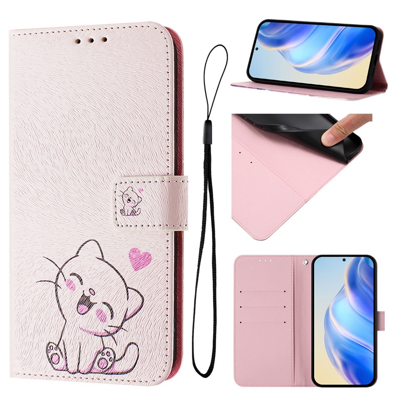 Ốp Lưng Cho IPhone 6 6S 7 8 X XR XS Pro Plus Max SE 2 3 4 2020 2022 16E 17E Ví Da Flip Casing Phim Hoạt Hình Bảo Vệ Khe Cắm Thẻ Bao
