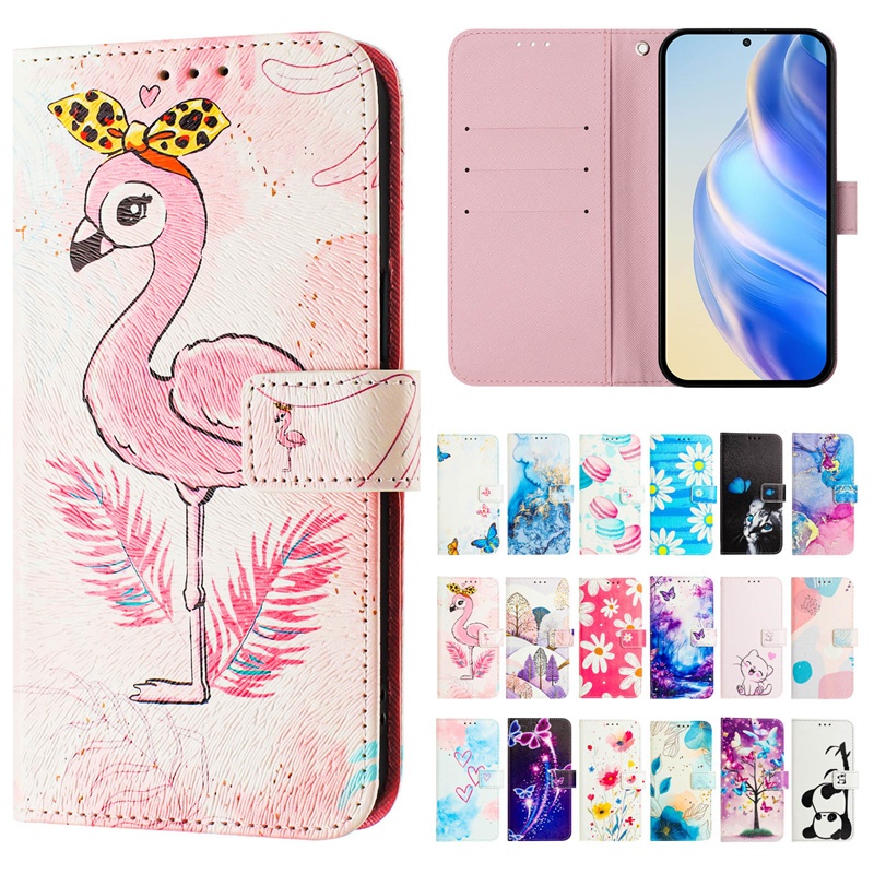 Ốp Lưng Cho iPhone 14 15 16 Pro Max Plus Ví Da Flip Casing Phim Hoạt Hình Bảo Vệ Khe Cắm Thẻ Bao