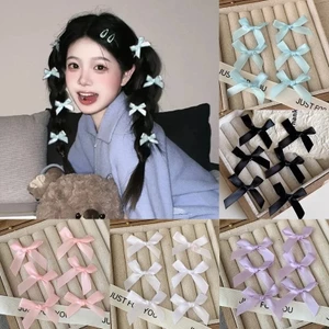 🌺xinyia🌺y2k Kẹp Tóc Hình Nơ Ruy Băng mini Dễ Thương Phong Cách Hàn Quốc