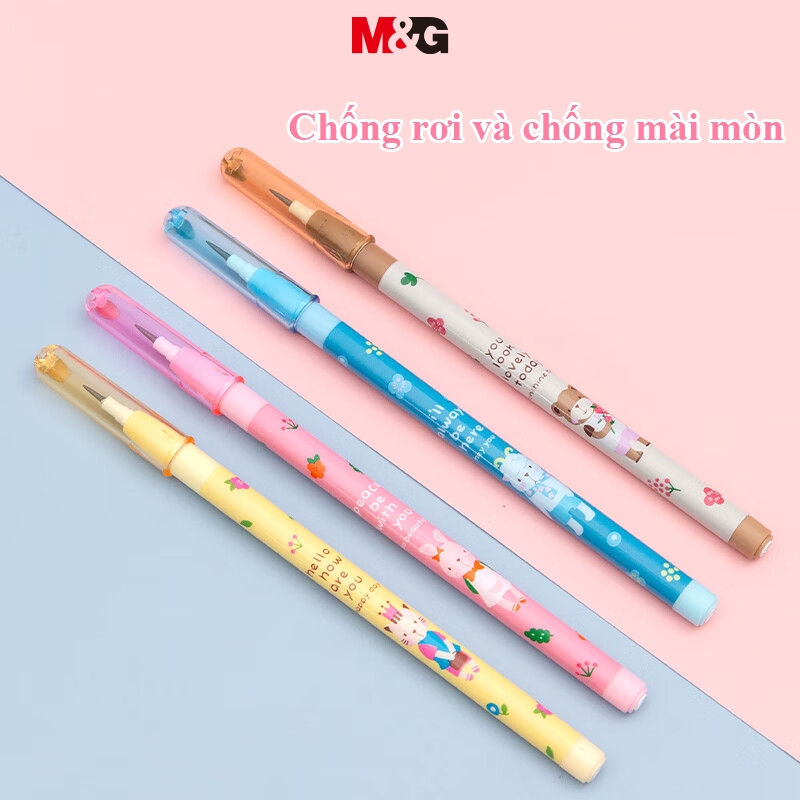 Bút Chì Khúc M&G, Bút Chì Đốt, Có Thể Thay Ngòi, Màu Sắc Ngẫu Nhiên, 1 Chiếc