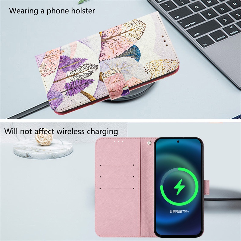 Ốp Lưng Cho Xiaomi Civi 2 Poco F3 11 11T 12 12X 12S 13 13T Ultra Lite Pro Ne 5G Ví Da Flip Casing Phim Hoạt Hình Bảo Vệ Khe Cắm Thẻ Bao