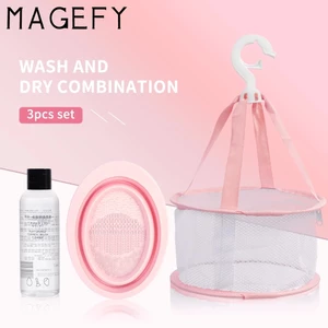 Dụng cụ vệ sinh cọ trang điểm MAGEFY bằng nhựa cao cấp và có thể gập lại rửa cọ trang điểm 4477