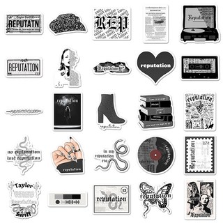 Bộ 50 Taylor Swift REPUTATION Sticker Chống Thấm Nước Graffiti Hành Lý Ván Trượt Guitar Ca Sĩ Miếng Dán