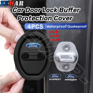 4 Ford Silicone Khóa Cửa Ô Tô Bao Bảo Vệ Khóa Cửa Giảm Chấn Im Lặng Phụ Kiện Xe Hơi Phụ Kiện Cho Xe Ford Fiesta Ranger Ecosport Focus Everest Mustang Escape