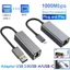 Bộ chuyển đổi Ethernet 1000Mbps USB 3.0 Type C sang RJ45 Card mạng Android USB Lan Cáp Internet cho MacBook PC Windows XP 7 8 10