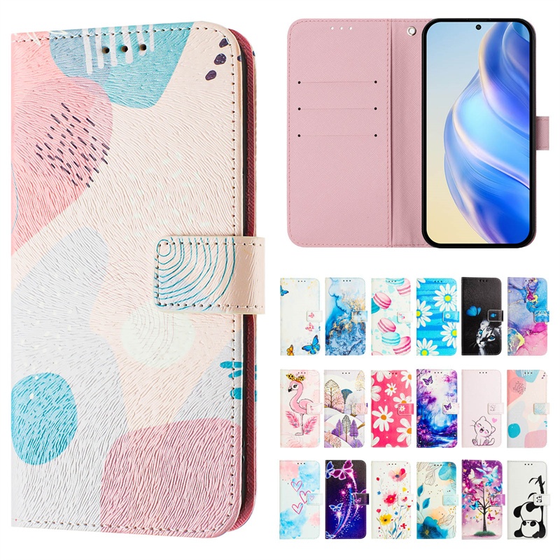 Ốp Lưng Cho Redmi Note 10 10S 10T 11 11T 11S 11E 12 12S 12T 12R SE Pro Max Plus 4G 5G Ví Da Lật Vỏ Bảo Vệ Hoạt Hình Khe Cắm Thẻ