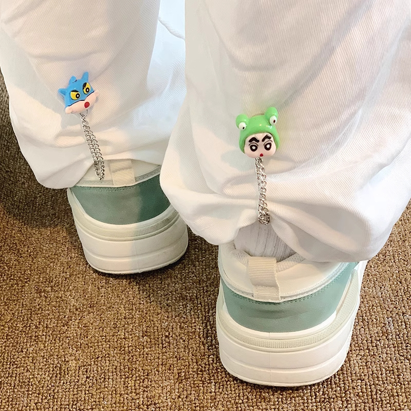[Yunyuan] Anime Dễ Thương Crayon Shin-suction Quần Ngắn Viền Dụng Cụ May Không May Viền Trên Kéo Dài Và Rút Ngắn Thắt Lưng Có Thể Điều Chỉnh Khóa Từ Tính
