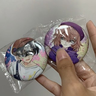 Anime Thám Tử Lừng Danh Conan Anita Hai Huy Hiệu Nút Cài Áo Cosplay Bộ Sưu Tập Đồ Chơi Túi Trang Trí Quà Tặng 58mm