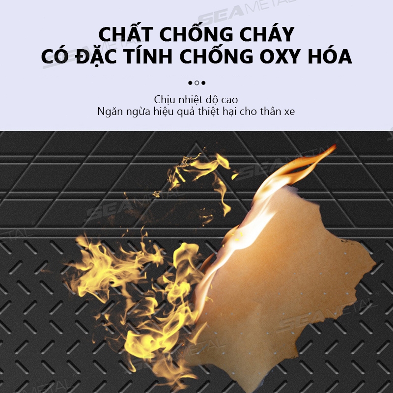 Lót cốp xe SEAMETAL chất liệu PVC nhựa không thấm nước, dễ vệ sinh