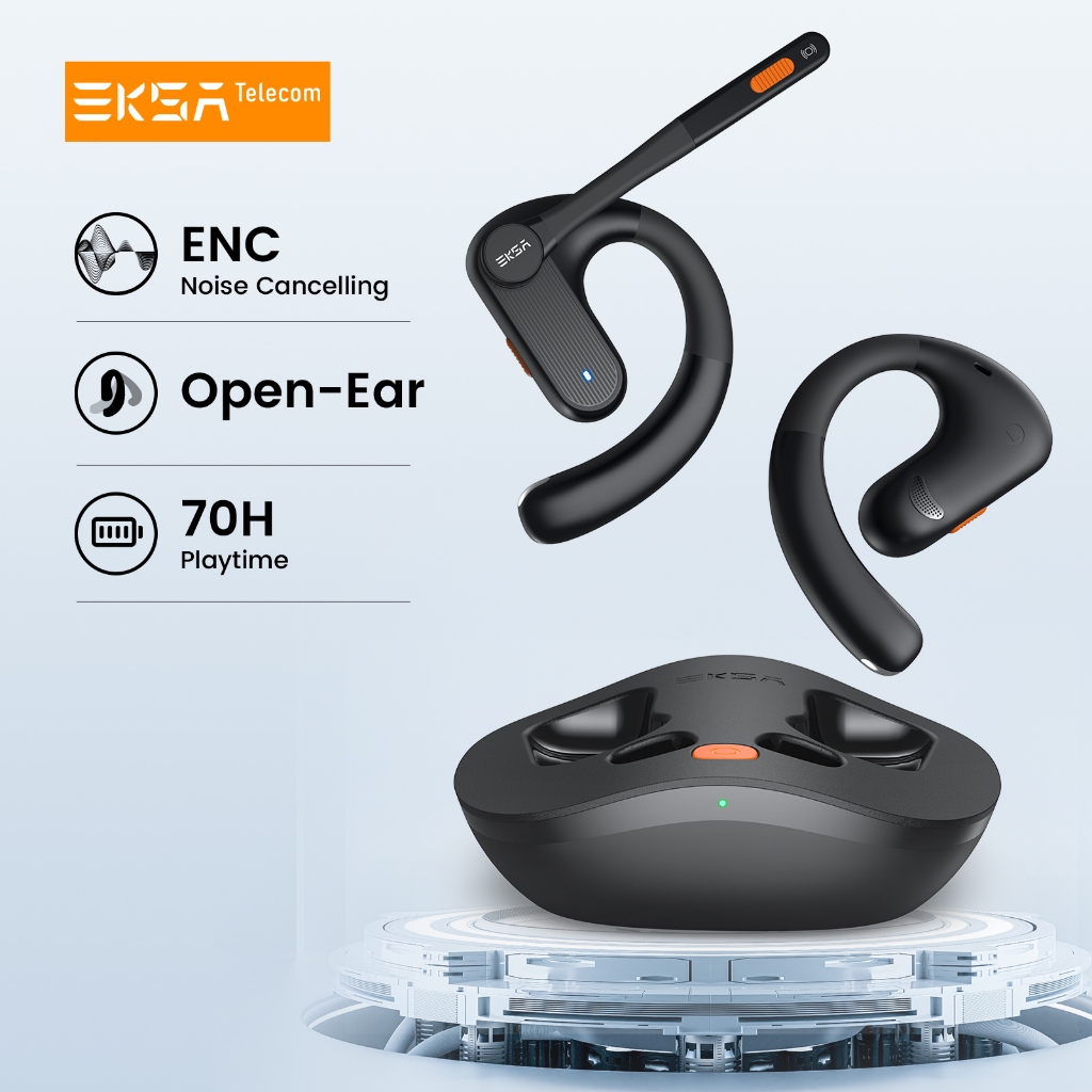 Tai nghe không dây tai mở EKSA S30 Tai nghe Bluetooth dẫn khí có Mic khử tiếng ồn ENC