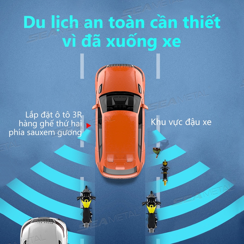 Gương chiếu hậu SEAMETAL3R Điểm mù phụ trợ Góc rộng có thể điều chỉnh bên trong quan sát bên ngoài
