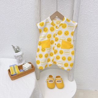 Bộ đồ liền quần trẻ sơ sinh cho bé trai bé gái Bộ áo liền quần mùa hè - Onesie ngắn tay cho bé trai và bé gái (0-24 tháng)