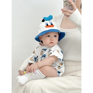 Áo liền quần ngắn tay hoạt hình cho bé sơ sinh Bộ áo liền quần mùa hè cho trẻ sơ sinh - Bộ đồ liền thân ngắn tay cho bé trai (0-24 tháng)
