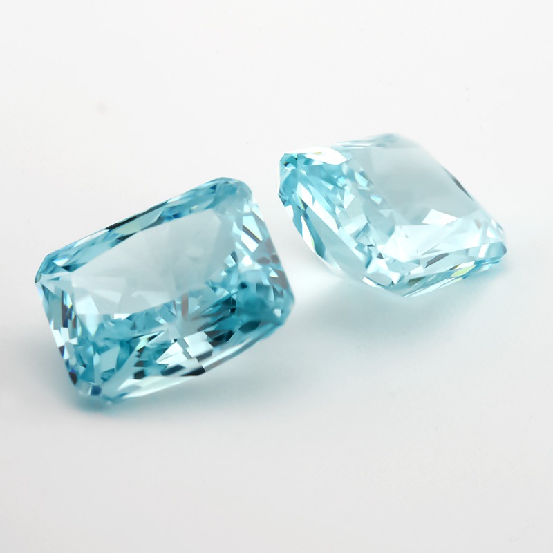 Đá quý tổng hợp Tenangle Radiant 5A CZ kích thước 6x8mm và 7x9mm, phù hợp làm đồ trang sức DIY