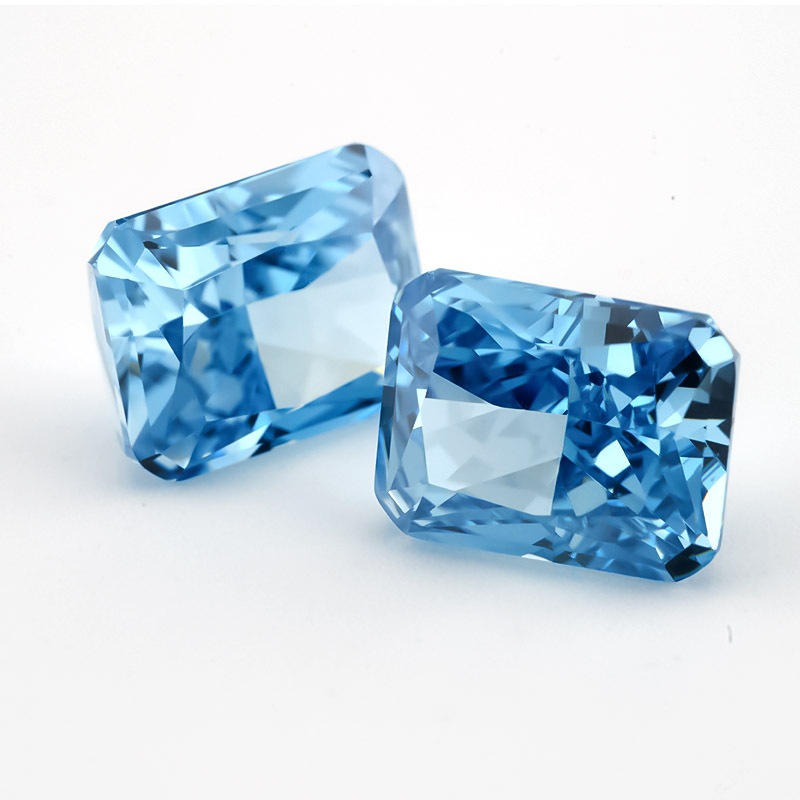 Đá quý tổng hợp Tenangle Radiant 5A CZ kích thước 6x8mm và 7x9mm, phù hợp làm đồ trang sức DIY