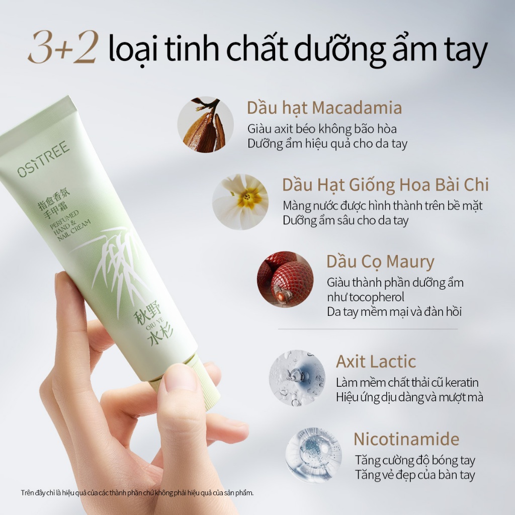 ositree Kem Dưỡng Da Tay Chiết Xuất Thực Vật Dưỡng Ẩm Chống Khô Da 40g