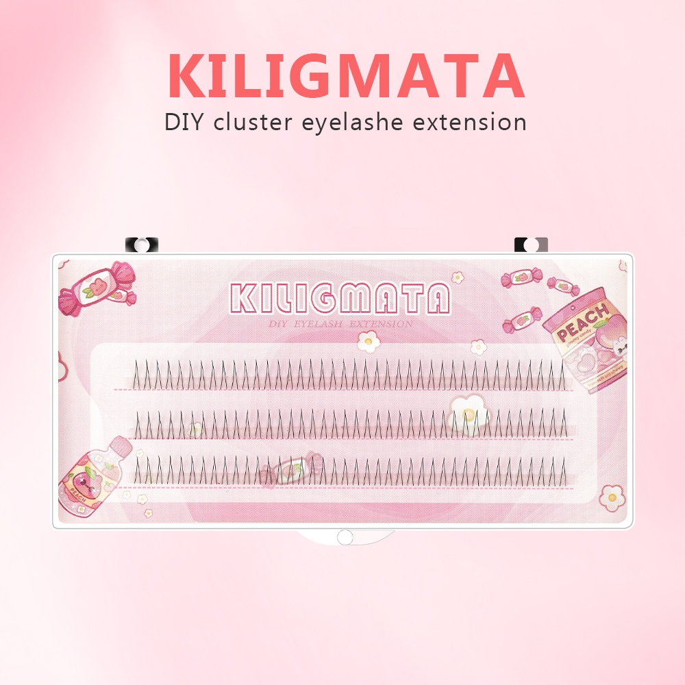 KILIGMATA Cong Tự Nhiên ，Mi giả tách sợi siêu mảnh và tự nhiên (dùng cho mi dưới), mi tách sợi tặng kèm keo