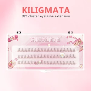 KILIGMATA Cong Tự Nhiên ，Mi giả tách sợi siêu mảnh và tự nhiên (dùng cho mi dưới), mi tách sợi tặng kèm keo