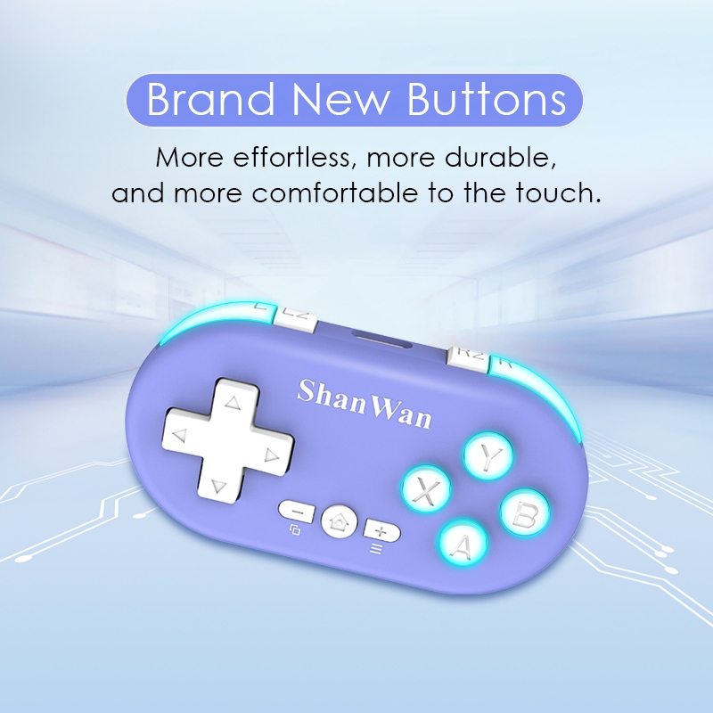 Bộ điều khiển trò chơi không dây Mini Maoedge Tay cầm chơi Game Bluetooth cho Nintendo Switch PC PS3 PS4 Android iOS Bộ điều khiển