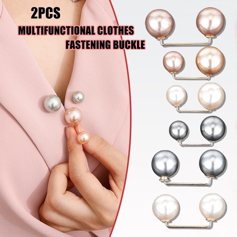 [Yunyuan] 2 Cái / bộ Quần Trâm cài chống lộ Công cụ thắt lưng Cardigan Pin Phụ kiện Váy vải Thắt lưng Phụ kiện trang trí cao cấp và đa năng