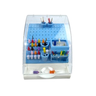1 Cái Nha Khoa Nhựa Bur Box Odontologia Khối Giữ Hộp Khử Trùng Nồi Hấp Khử Trùng Hộp Đựng Mũi Khoan Tổ Chức