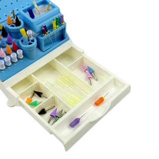 1 Cái Nha Khoa Nhựa Bur Box Odontologia Khối Giữ Hộp Khử Trùng Nồi Hấp Khử Trùng Hộp Đựng Mũi Khoan Tổ Chức