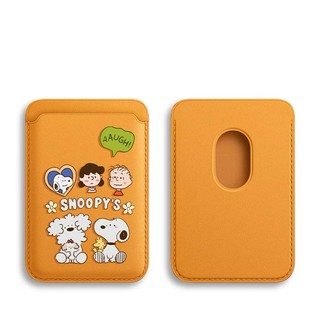Phim hoạt hình Snoopy và những người bạn của mình đựng thẻ ví họa tiết cho iPhone 15pro 15promax 14 14promax 14 Pro 16 16plus 16 Pro Max giá đỡ thẻ da