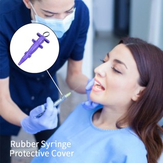 2 Chiếc Nha Khoa Ngộ nghĩnh Hình Động Vật Ống Tiêm Cao Su Kim Bao Da Bảo Vệ Phòng Khám Nha Khoa Phẫu Thuật Chống Sợ Quà Tặng Phụ Kiện