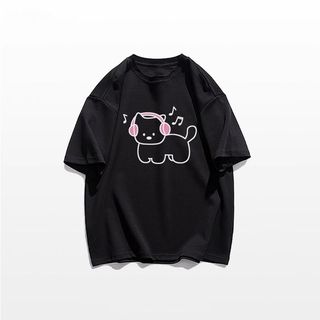 [100% Cotton Tee] Áo thun ngắn tay Oversize Nữ Baggy Loose Top Nữ Độc đáo Ootd 2025 Lives