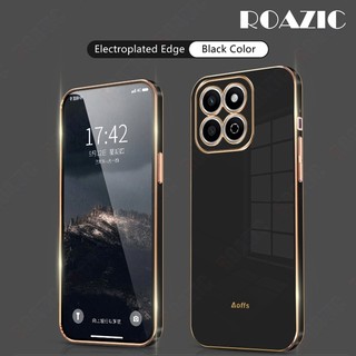 Ốp Điện Thoại Cho Honor X7C Thẳng Mạ Điện Cạnh Vỏ Silicon Mềm Bảo Vệ Toàn Diện Sang Trọng Ốp Lưng SYD01