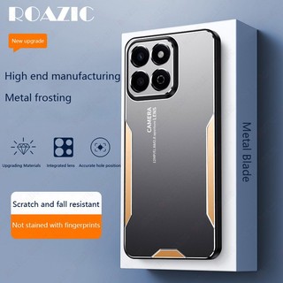 Ốp Điện Thoại Cho Honor X7C Nhôm Kim Loại Vỏ Mờ Ốp Lưng Silicon Edge Full Bảo Vệ Camera Vỏ Điện Thoại SPB03