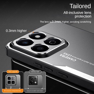 Ốp Điện Thoại Cho Honor X7C Nhôm Kim Loại Vỏ Mờ Ốp Lưng Silicon Edge Full Bảo Vệ Camera Vỏ Điện Thoại SPB03