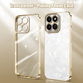 Dành Cho Honor X7C Ốp Điện Thoại Sang Trọng Mạ Cạnh Trong Suốt Vỏ Silicon Mềm Chống Sốc Trong Suốt SSY01