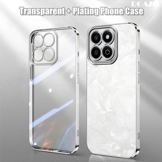Dành Cho Honor X7C Ốp Điện Thoại Sang Trọng Mạ Cạnh Trong Suốt Vỏ Silicon Mềm Chống Sốc Trong Suốt SSY01