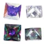 3x3 ~ 12x12mm Công Chúa Vuông Cắt Mạ Màu Đá Cubic Zirconia Rời Multiolor CZ Đá Quý Tổng Hợp Cho Trang Sức DIY