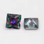 3x3 ~ 12x12mm Công Chúa Vuông Cắt Mạ Màu Đá Cubic Zirconia Rời Multiolor CZ Đá Quý Tổng Hợp Cho Trang Sức DIY