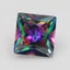 3x3 ~ 12x12mm Công Chúa Vuông Cắt Mạ Màu Đá Cubic Zirconia Rời Multiolor CZ Đá Quý Tổng Hợp Cho Trang Sức DIY