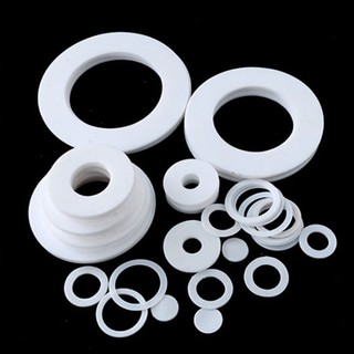 Mặt bích PTFE Gasket Máy giặt phẳng Vòng niêm phong Nhiệt độ thấp Ăn mòn Chống lão hóa Độ dày 2mm 3mm