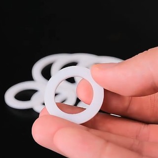 Mặt bích PTFE Gasket Máy giặt phẳng Vòng niêm phong Nhiệt độ thấp Ăn mòn Chống lão hóa Độ dày 2mm 3mm