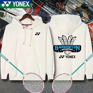 Áo sơ mi cầu lông YONEX mới, áo hoodie tennis, quần áo thể thao dài tay thoáng khí và thoải mái dành cho nam và nữ
